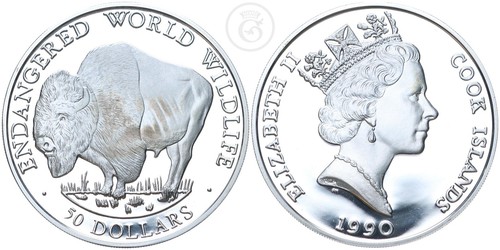 Cook islands dollar 1990 - cook,
