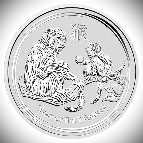 Feinsilbermünze monkey 999er - monkey,