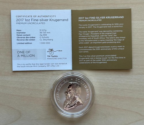 Krügerrand 2017 silber - krügerrand,