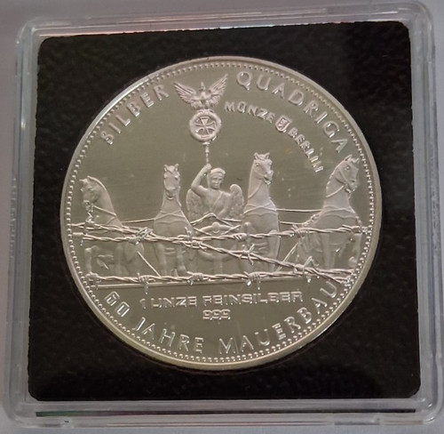 Unze silbermünze quadriga - ",