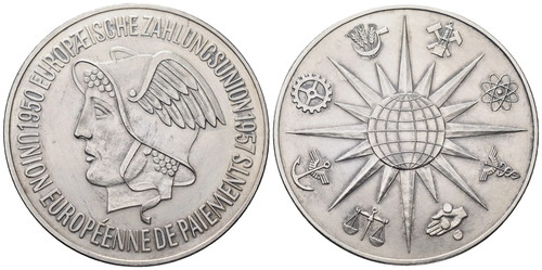 Silbermedaille brd - -,