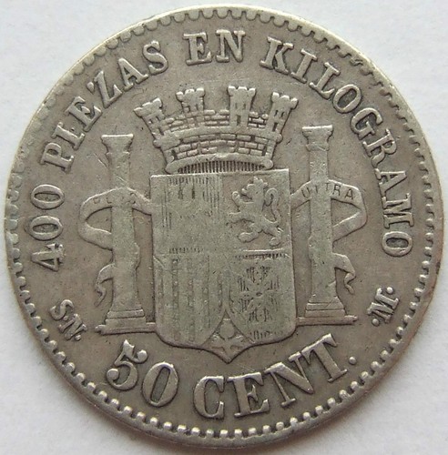Centimos 1870 spanien - 50,