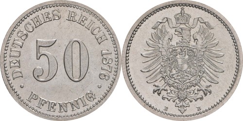 Pfennig 1876 7 stgl - 50,