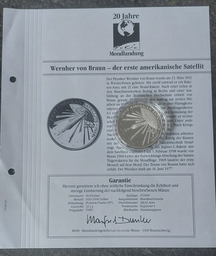 Silbermünze dollar - silbermünze, 50