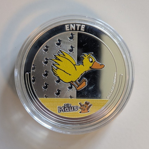 Silbermünze ente 50 jahre - 50,