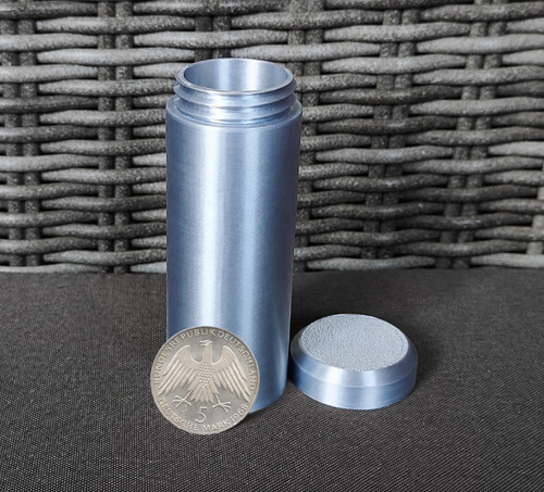Münztube für 50x - , silber