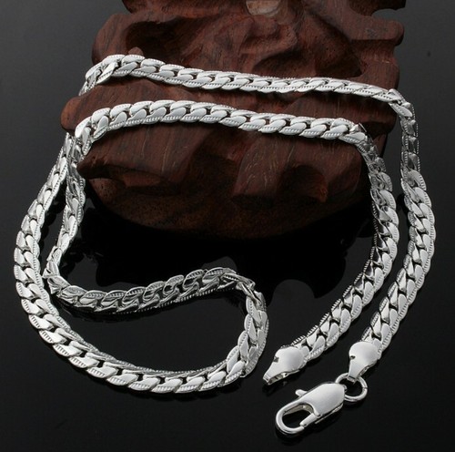 Silber kette 50cm - silber, 4mm
