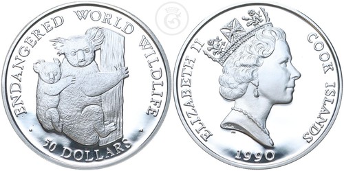 Cook islands dollar - islands,, 50