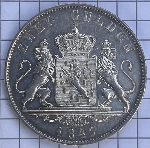 Nassau doppelgulden 1847 - nassau,